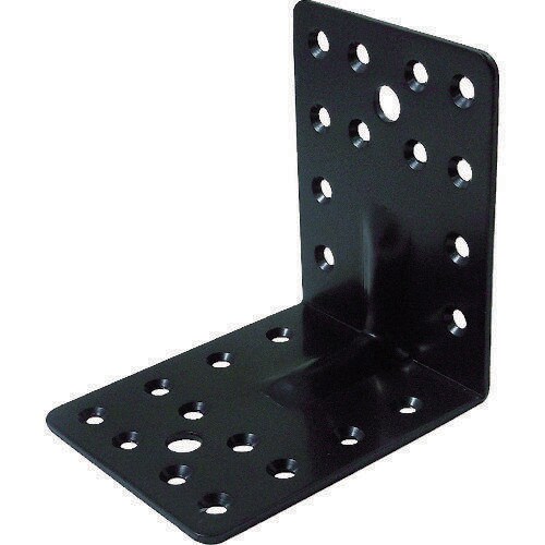 マルチ金物L型リブ付ブラック