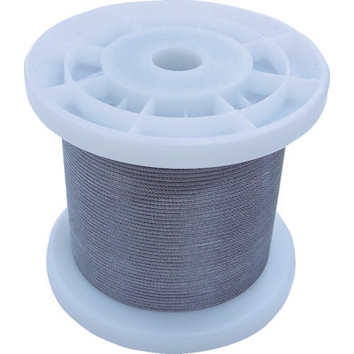 透明コーティングワイヤロープ0.85mm×100m