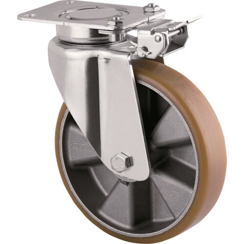 プレート式重荷重用φ125自在式(方向ロック付)