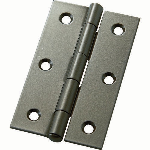 カラー丁番袋入り(2枚)・厚口64mm・ブラウン