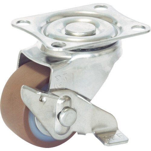 キャスターステンレス製S付自在車ウレタン車輪径50