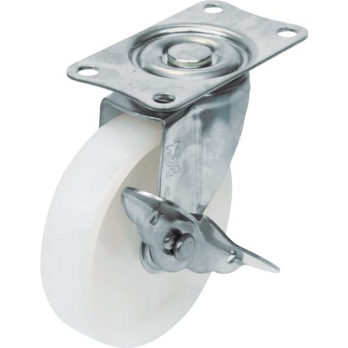 キャスターステンレス製S付自在車径65ナイロン車輪