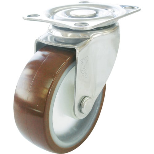 キャスターステンレス製自在車ウレタン車輪径65