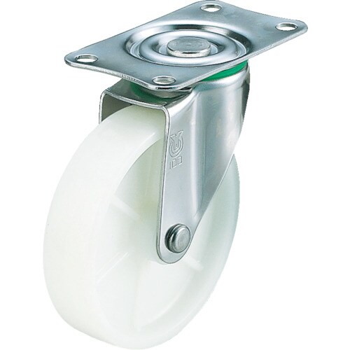 キャスターステンレス製自在車径75ナイロン車輪