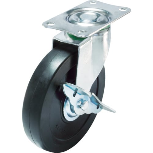 キャスターS付自在車径125ハードゴム車輪