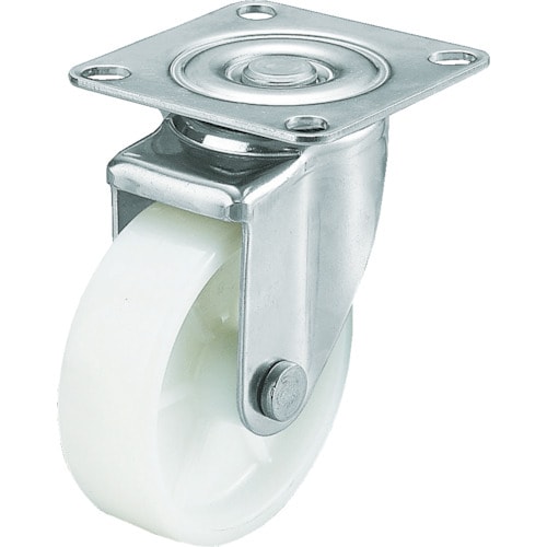 キャスターステンレス製自在車100径ナイロン車輪