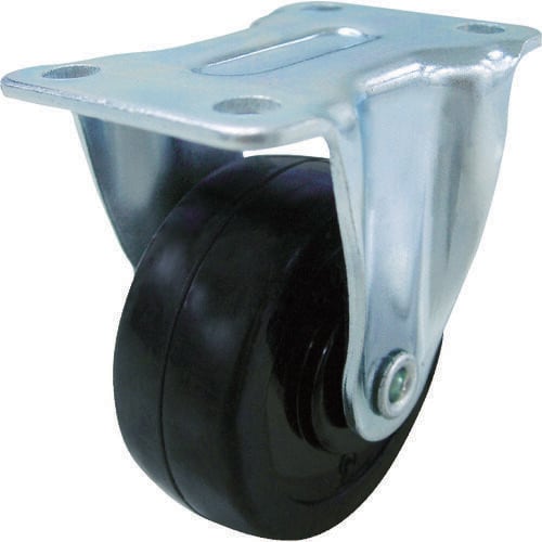 キャスター固定車25径ゴム車輪