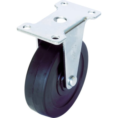 キャスター固定車径125ハードゴム車輪