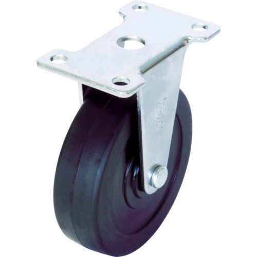 キャスター固定車径75ハードゴム車輪