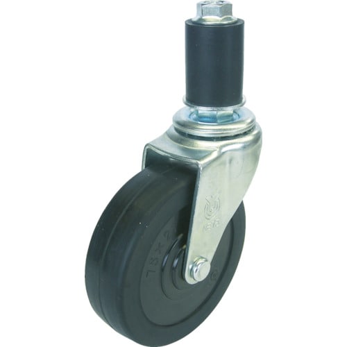 ゴムパイプ16径差込みキャスター自在車