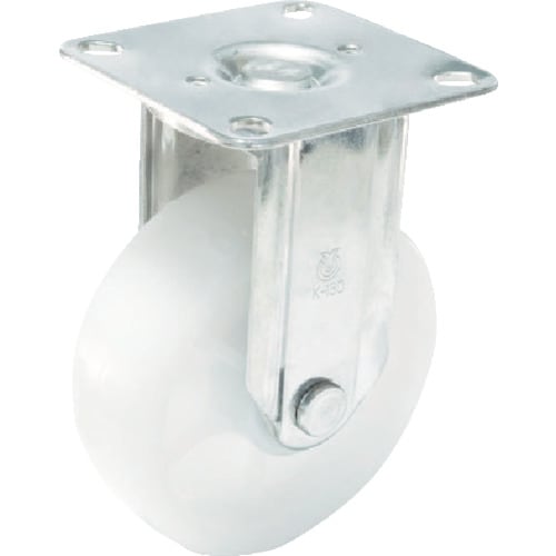 ステンレスキャスター固定車130径ナイロン車輪