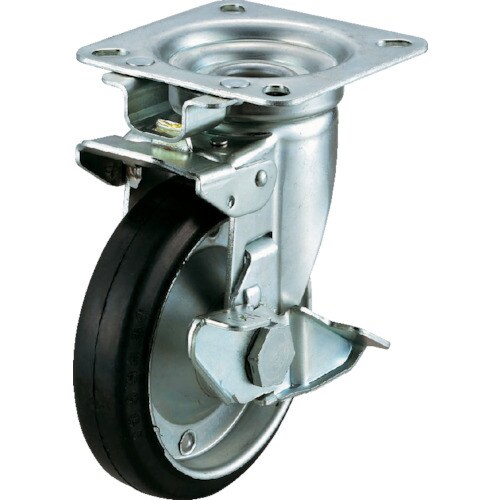 産業用キャスター旋回固定式S付自在車WJK150S