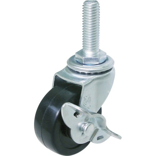 ねじこみキャスター40径自在S付ゴム車輪