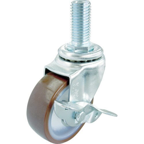 ねじ込みキャスターS付自在車100径ウレタン車輪
