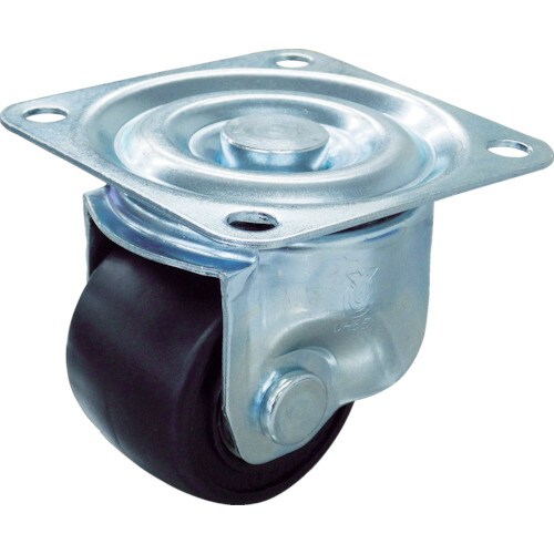 プレート式キャスター自在車50径強化ナイロン車輪