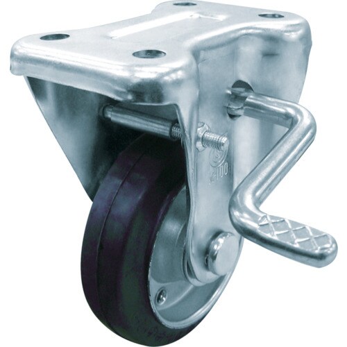 産業用キャスターS付固定車130径ゴム車輪