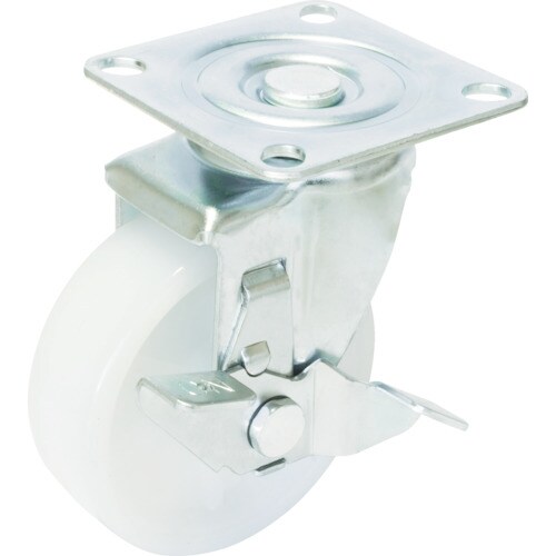 産業用キャスターS付自在車100径ナイロン車輪
