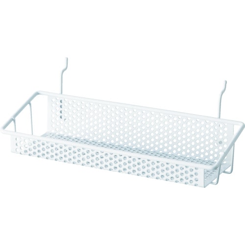 パンチングボードパーツカゴ棚白