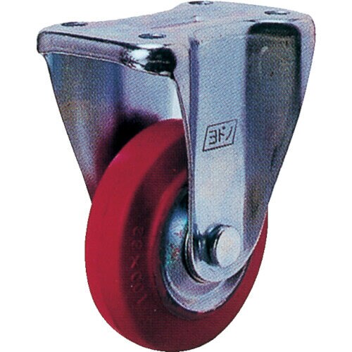 プレス製固定金具付赤ゴム車180φ