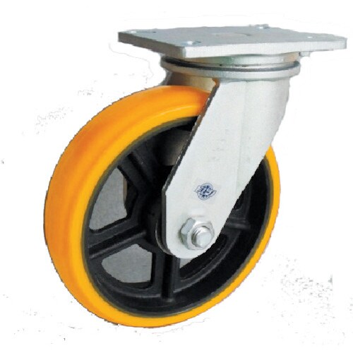 重量用高硬度ウレタン自在車250φ