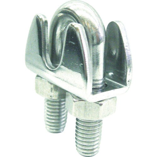 ステンレスプレスワイヤークリップ使用ロープ径3mm