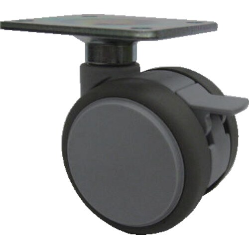 プレート式双輪キャスター50径自在S付角座