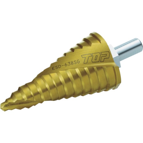 TOP 丸軸シャンクスパイラルステップドリル