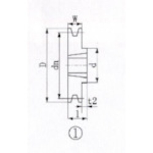 ブッシングプーリー SPA 106mm 溝数1