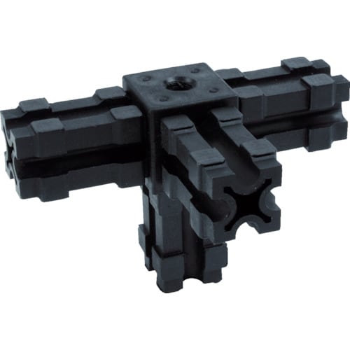 25mmアルミフレーム用ジョイント4方向穴付き