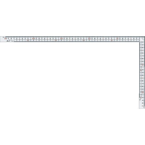 曲尺_ホワイト厚手広巾 50cm表裏同目8段目盛