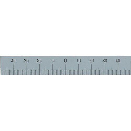 マシンスケール100mm 下段左右振分 目盛穴無