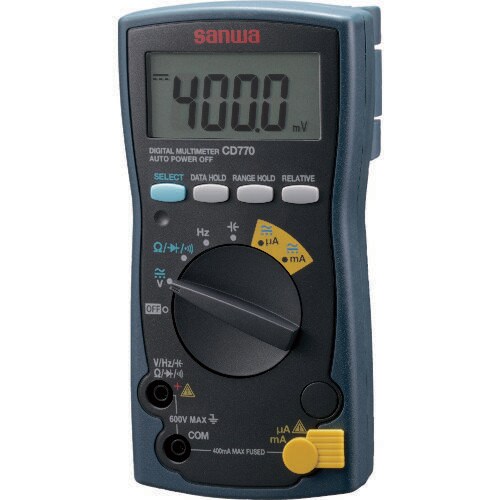 デタルマルチメータDC/AC600Vまで