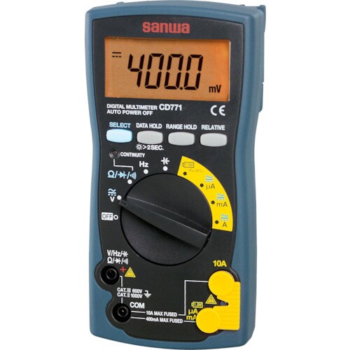 デジタルマルチメータバックライト搭載