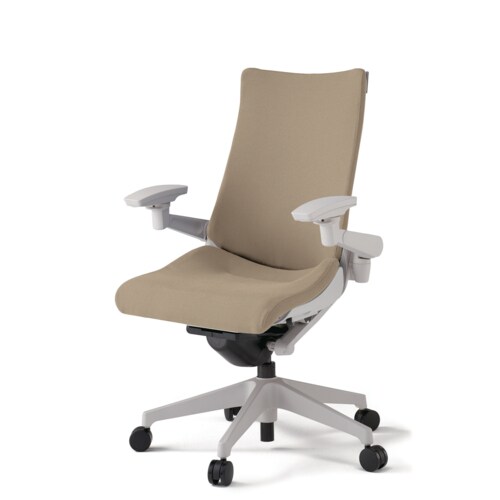 アクト可動肘プレーンクロス樹脂脚Sイエロー