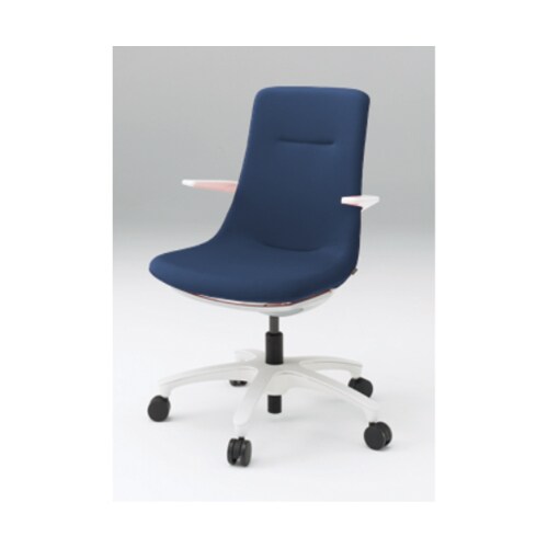 モーブホワイトベース樹脂脚ネイビーブルー