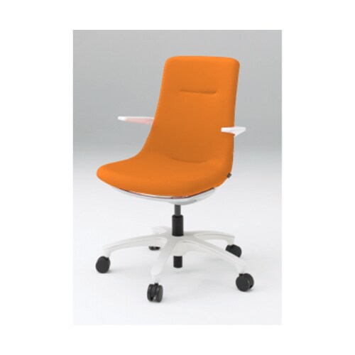 モーブホワイトベース樹脂脚アンバーオレンジ