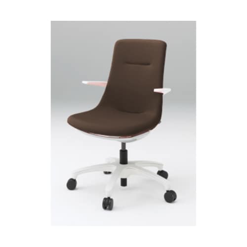 モーブホワイトベース樹脂脚アンバーブラウン