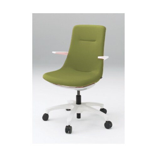 モーブホワイトベース樹脂脚モスグリーン