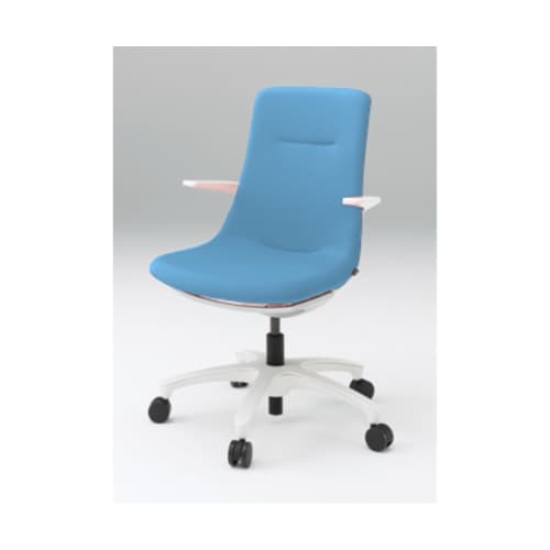 モーブホワイトベース樹脂脚Tブルー