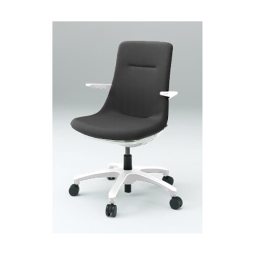 モーブホワイトベース樹脂脚オフブラック