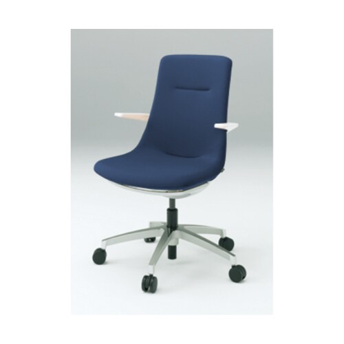 モーブホワイトベースアルミ脚ネイビーブルー