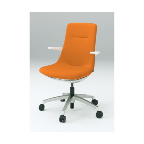 モーブホワイトベースアルミ脚アンバーオレンジ