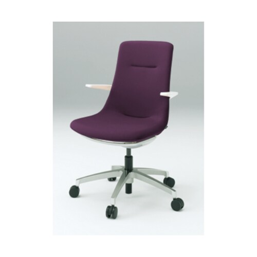 モーブホワイトベースアルミ脚Pパープル