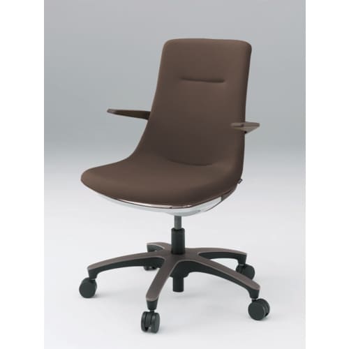 モーブブラウンベース樹脂脚アンバーブラウン