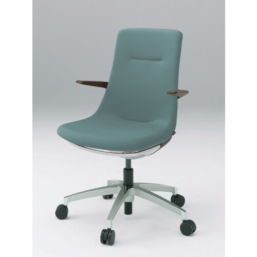 モーブブラウンベースアルミ脚Tブルー