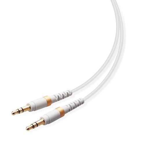 高耐久φ3.5AUXケーブル/0.5m/ホワイト
