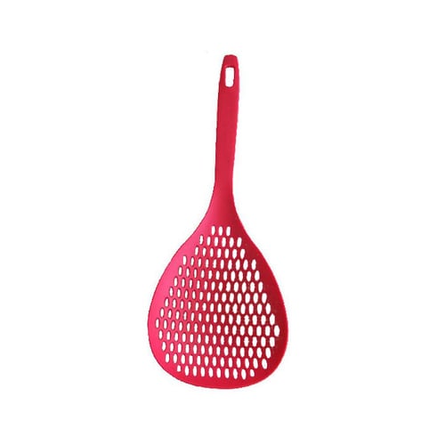 ホームシェフ ビッグメッシュスプーン レッド