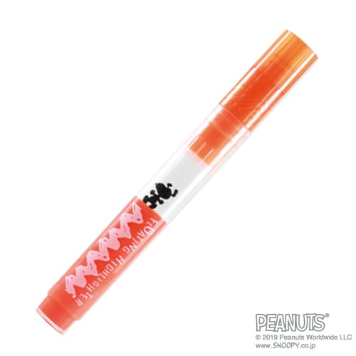 蛍光ペン Fハイライター スヌーピー オレンジ×5