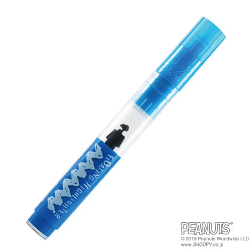 蛍光ペン Fハイライター スヌーピー ブルー ×5
