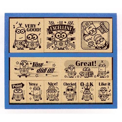 ミニオンズ 木製 ごほうびスタンプセット 英語